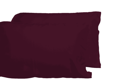 Luxurious Viscose from 100% Bamboo 2-Piece Pillowcase Set , Oeko-TEX Certified, King - Merlot