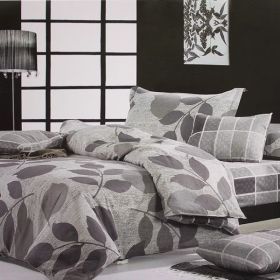 Blancho Bedding - [Elm Leaf] Luxury 4PC Comforter Set Combo 300GSM (Twin Size)