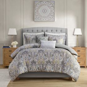 5 Piece Cotton Duvet Cover Set (Color: as Pic)